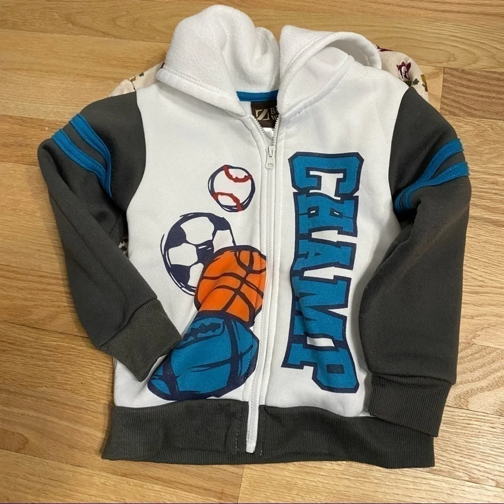 2T Fall Winter Boy Bundle Basketball Garanimals Fox Sweatshirt Thermal Button